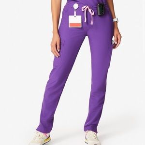 Figs Kade Cargo Scrub Pants in Ultra Violet